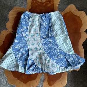 Floral crisp cotton skirt
